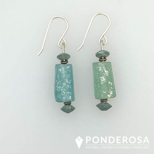Long Roman Glass - Earrings