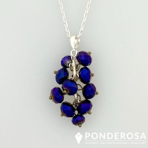 Vintage Grape Pendant - Purple