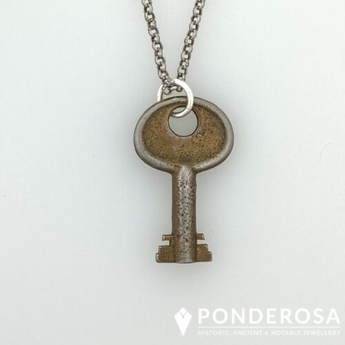 Vintage Trunk Key - Brown Silver