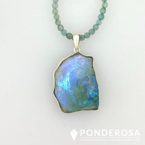 Roman Glass with Blue/Green Patina