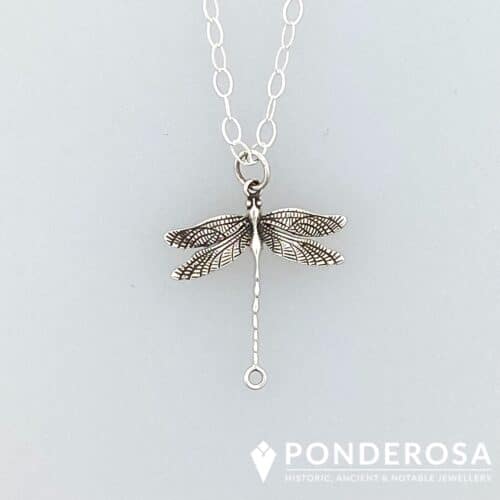 Silver DF Necklace Silver Dragonfly Necklace