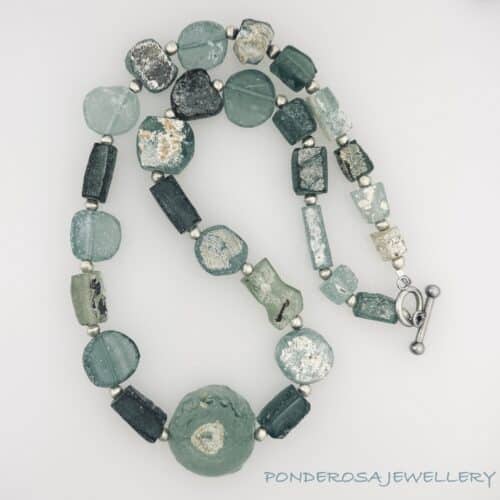 Natural Roman Glass Necklace