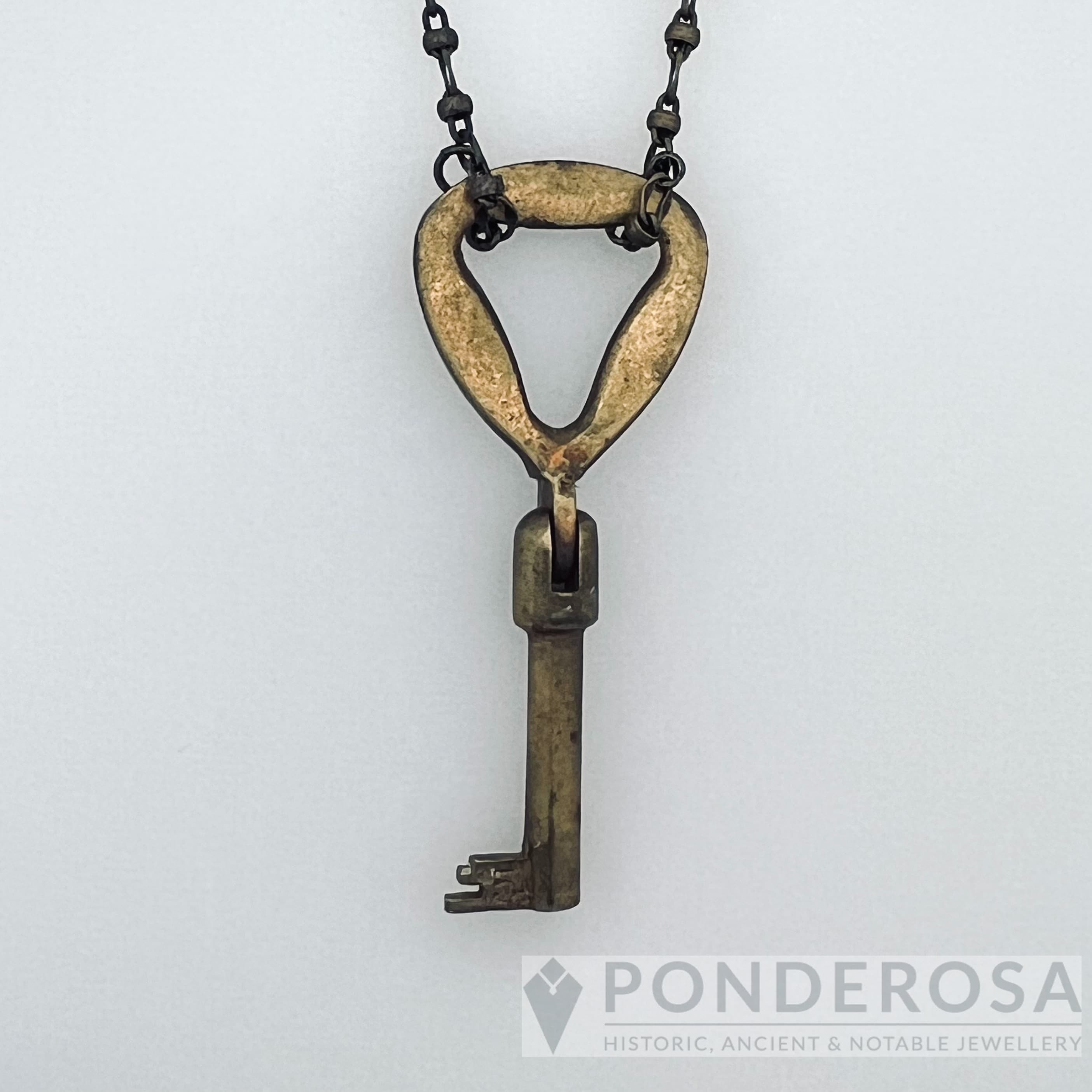 Vintage Armoire Key - Brass