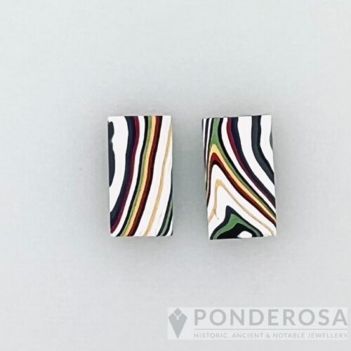 Fordite 2 Fordite Earrings - Yellow/Green