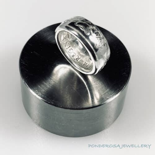 1956 Silver Coin Ring - Canada Fifty Cent (1956)