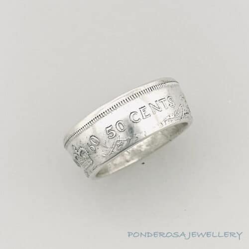 1960 Coin Ring - Canada Fifty Cent (1960)