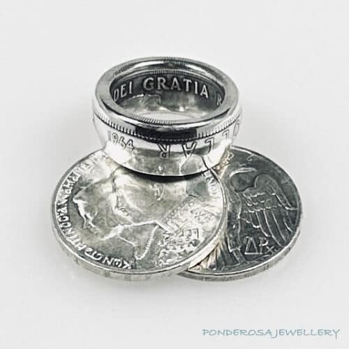 1964 a Coin Ring - Canada Silver Dollar (1964)