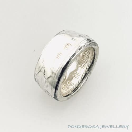 Dollar Coin Ring - Canada Silver Dollar (1963)