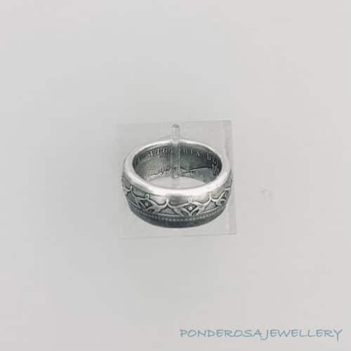 Silver Coin Ring - Fifty Cent (1900)