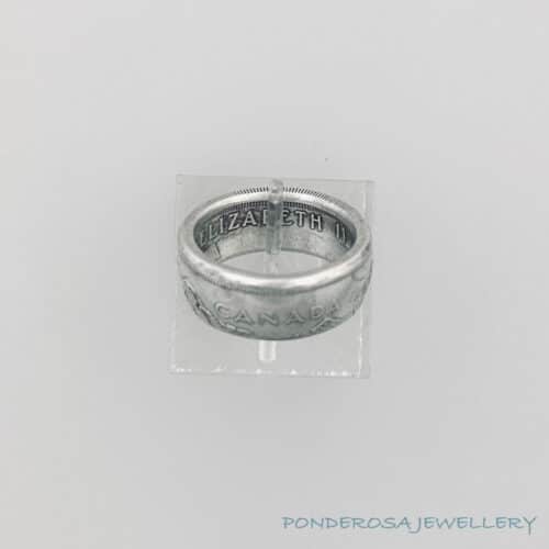 Silver Coin Ring - Fifty Cent (1964)