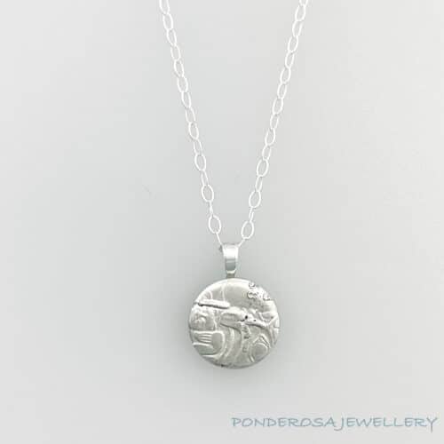 Silver Coin Necklace - Punch 1
