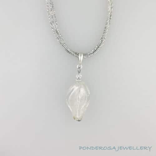 White Venetian Glas Necklace