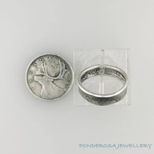 1943 Quarter Silver Coin Ring - Quarter (1943)