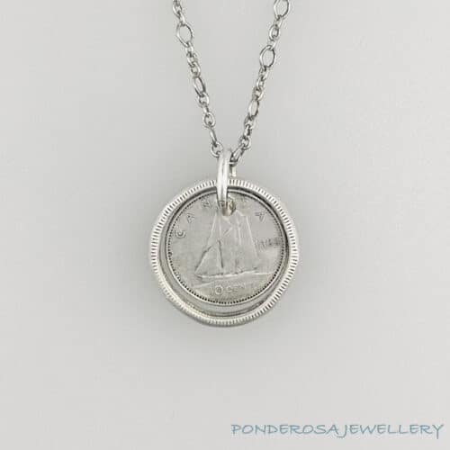 Dime Necklace4 Two Coin Pendant (1949/1967)