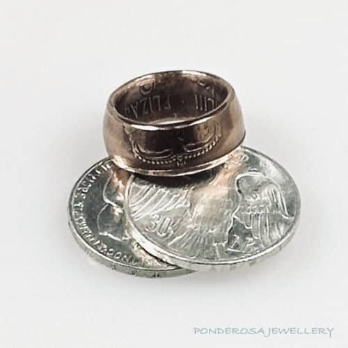 Copper Coin Ring - Queen's Coronation