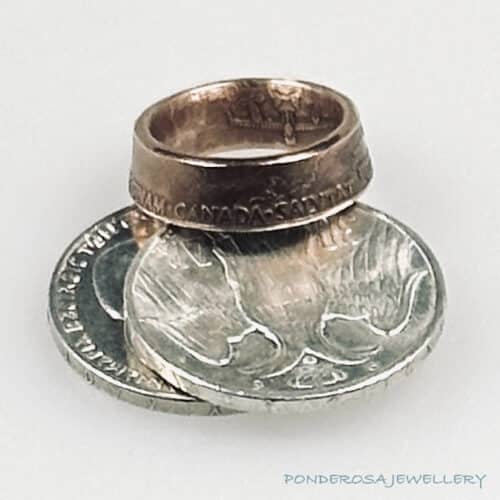 Visit Copper Medal Ring - King George VI & Queen Elizabeth's ROYAL VISIT (1939)