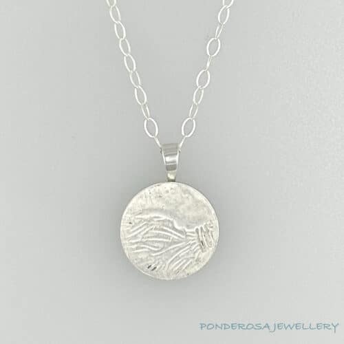 Silver Coin Necklace - Punch 8