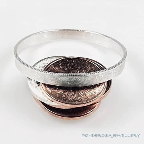 Bangle Canada Silver Coin - Bangle Bracelet (2022)