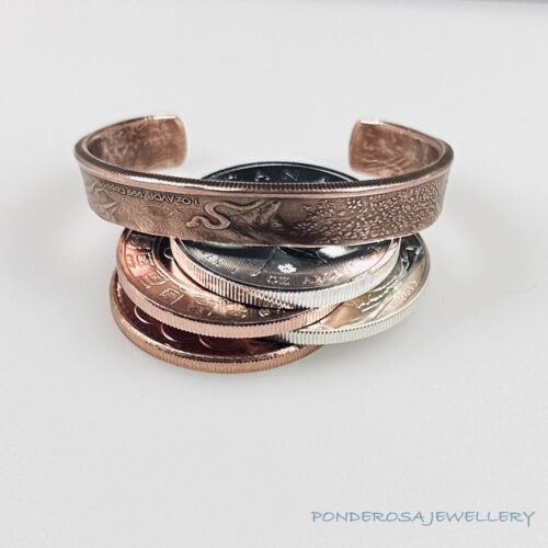 Copper Small Copper Coin - Bracelet Cuff