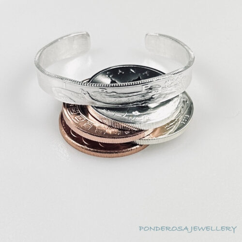 Silver Medium Silver Coin - Cuff Bracelet (2013)
