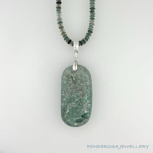 RG Natural Roman Glass Pendant and Beads