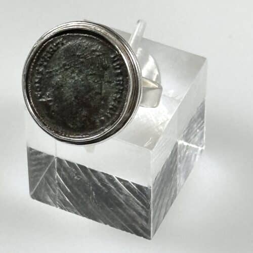 RR2 Bronze Roman Coin Ring - Rim