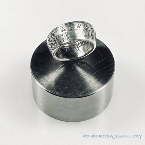 Silver Coin Ring - Austria (50 Shillings - 1970)