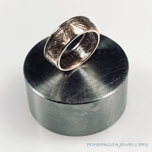 Copper Coin Ring - 20 Centavos (Mexico - 1963)