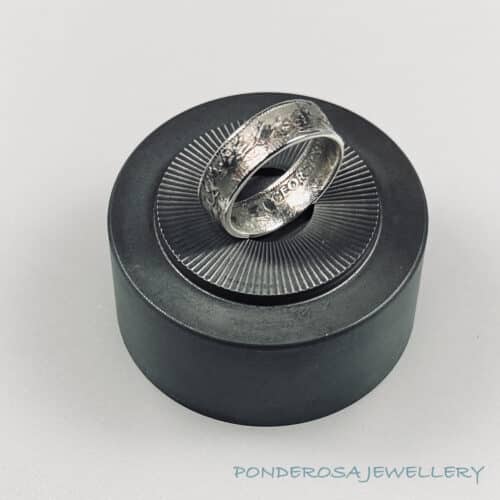 Silver Coin Ring - Canadian Quarter (1917)