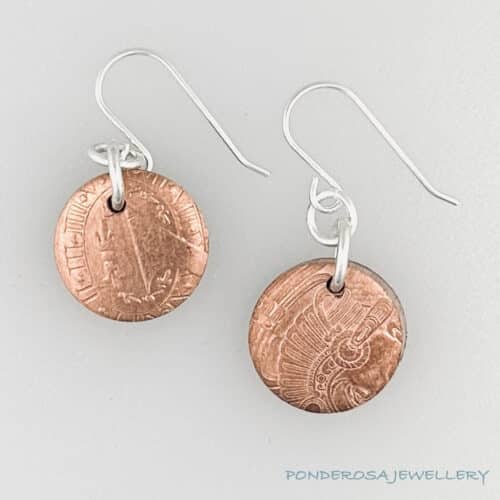 Copper Earring Copper Coin Earrings