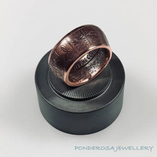 Copper Coin Ring - (Challenge )