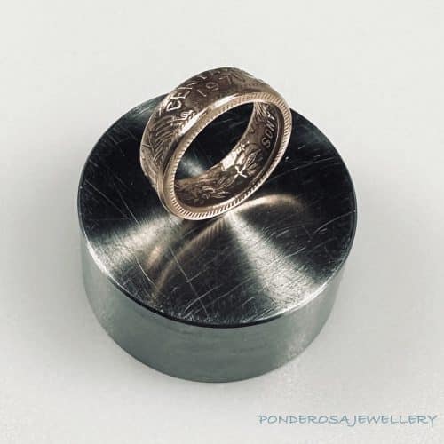 Mexico 1971 Copper Coin Ring - 20 Centavos (Mexico - 1971)