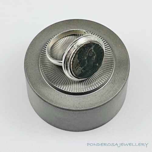 RC 8 Bronze Roman Coin Ring - Plain