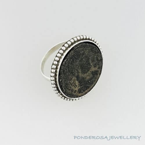 Bronze Roman Coin Ring - (One)