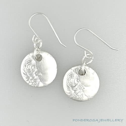 Silver Coin Earrings (Canada)