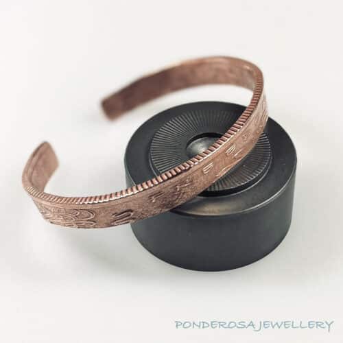 Copper Coin - Cuff Bracelet