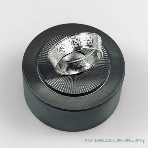 Silver Coin Ring - Egypt (2 Piastre - 1939)