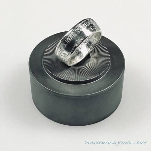 Silver Coin Ring - Netherlands (1 Dutch Gulden - 1931)