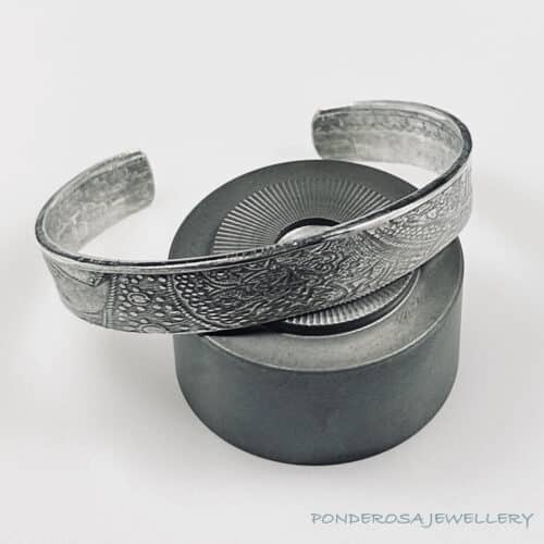 Sterling Silver - Cuff Bracelet  (Art Treasures of the Vatican - Pope Alexander VI)
