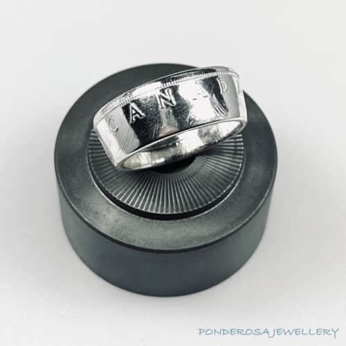 1961 Dollar Coin Ring - Canada Silver Dollar (1961)