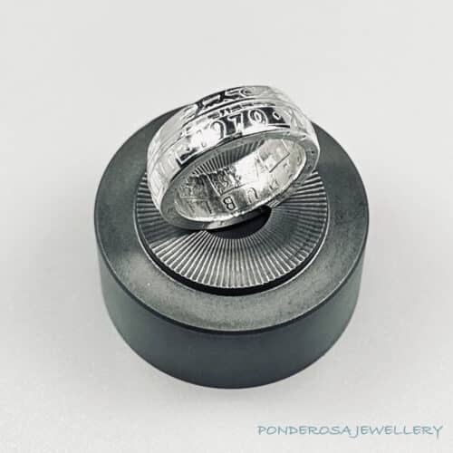 1970 Austria Silver Coin Ring - Austria (50 Shillings - 1970 Anniversary)