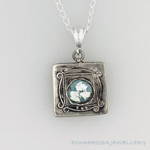 Roman Glass Necklace - Square