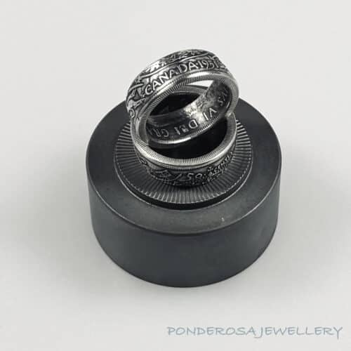 1951 Silver Coin Ring - Canada Fifty Cent (1951)