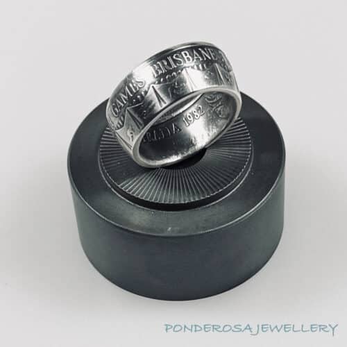 Australia Silver Coin Ring - Australia Ten Dollar (1982)