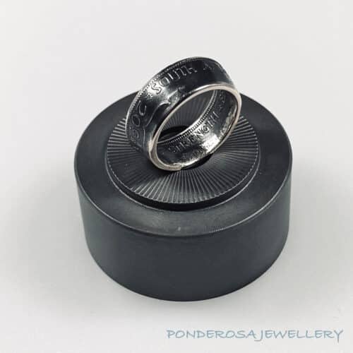 South Africa Coin Ring - South Africa Twenty Cent (1964)