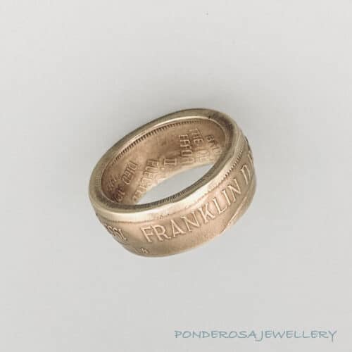 Bronze Ring (Franklin Mint - Presidential Profile Coin)