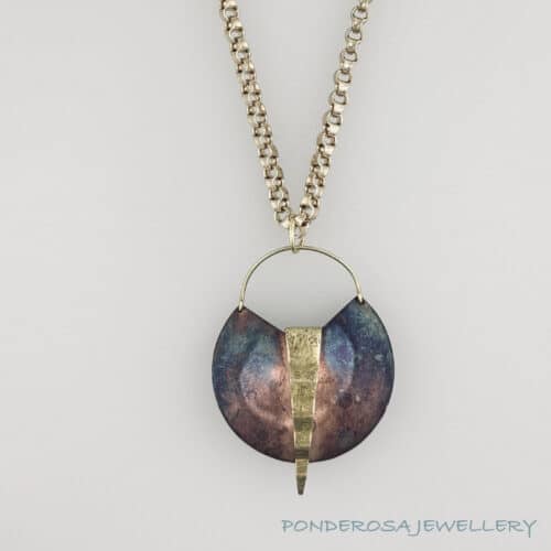Copper and Metal Pendant