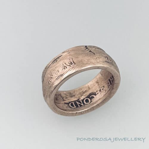 Textured Coin Ring - Textured