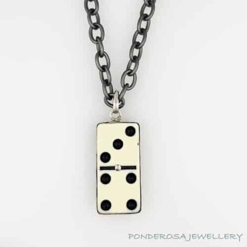 Necklace - White Domino