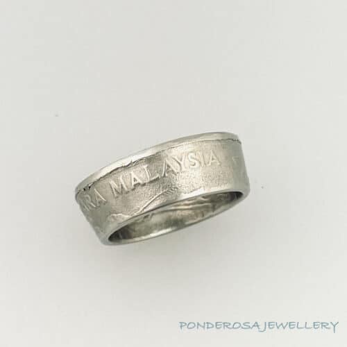 Copper Coin Ring - (Malaysia 50 Sen - 1997)